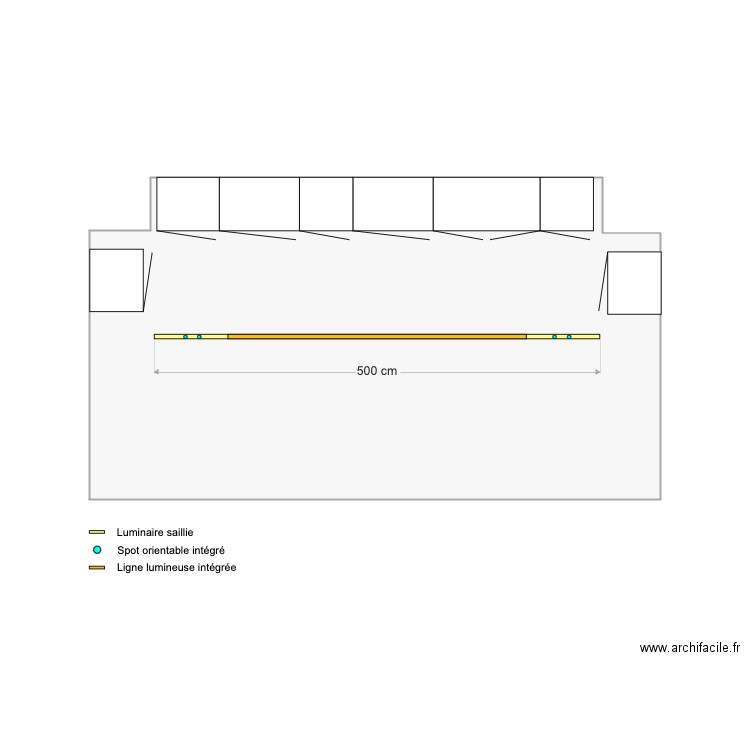 CYWIE CLAUDE SLD50. Plan de 1 pièce et 22 m2