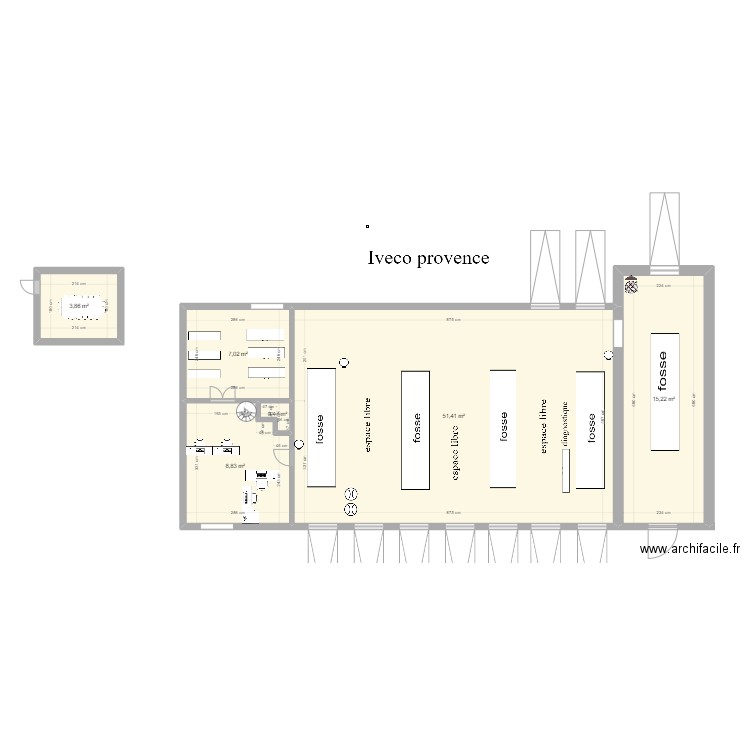 louann pmvtr stage . Plan de 6 pièces et 87 m2