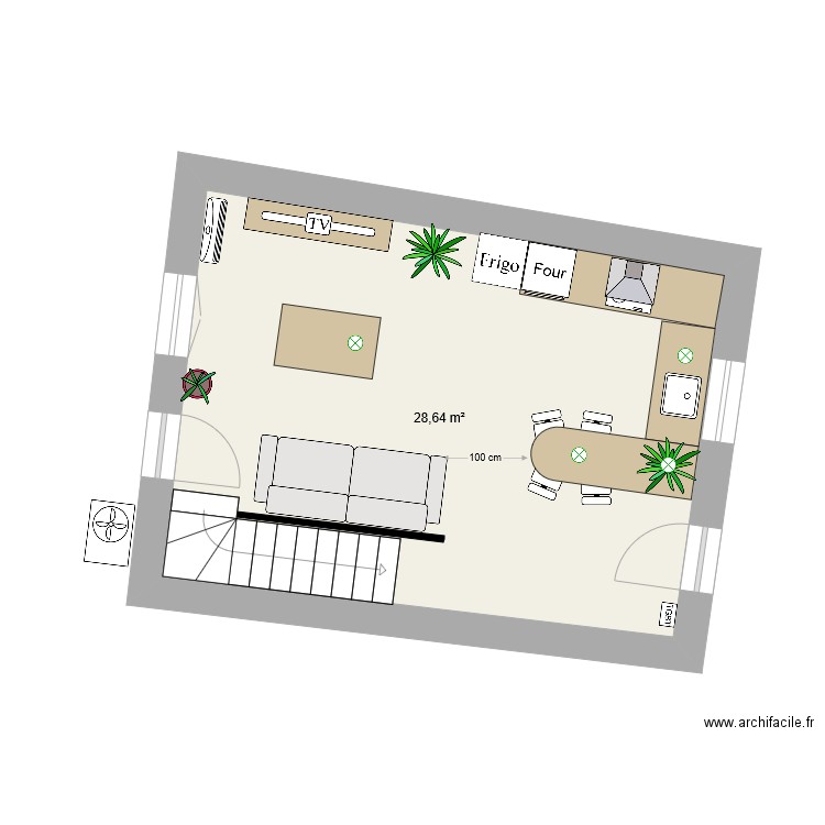 Cha RDC. Plan de 0 pièce et 0 m2