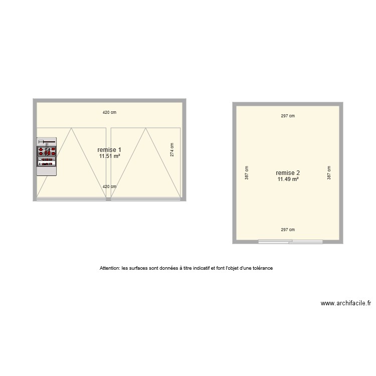 BI 4654 Annexes coté. Plan de 0 pièce et 0 m2