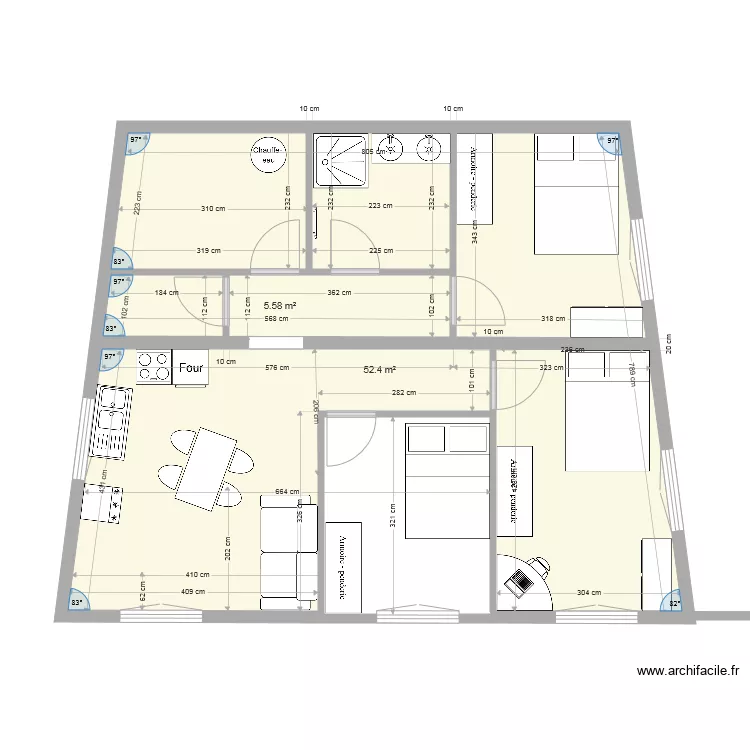 appart du haut Rosy . Plan de 