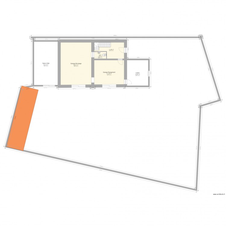 Plan Rez de chaussée. Plan de 0 pièce et 0 m2