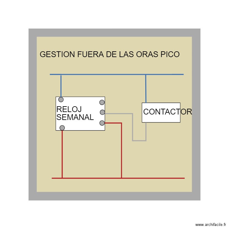 GESTION FUERA DE LA ORAS PICO. Plan de 1 pièce et 23 m2