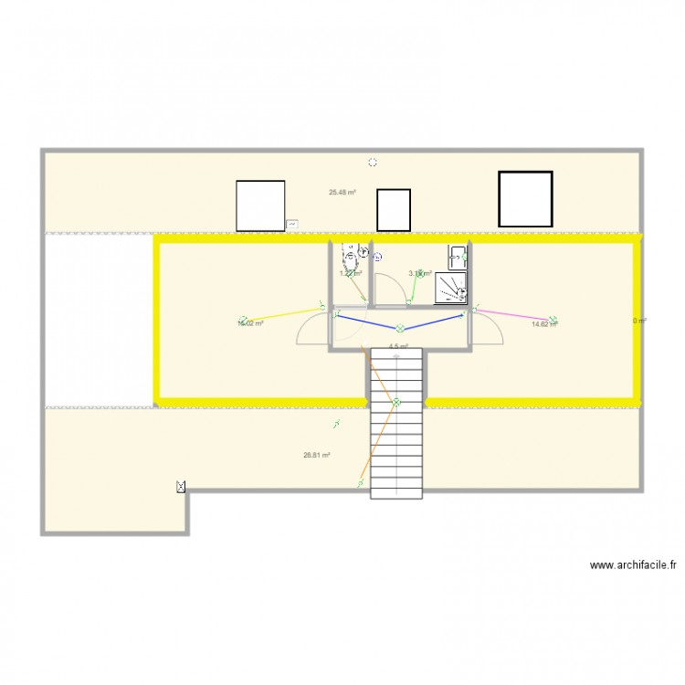 comble. Plan de 0 pièce et 0 m2