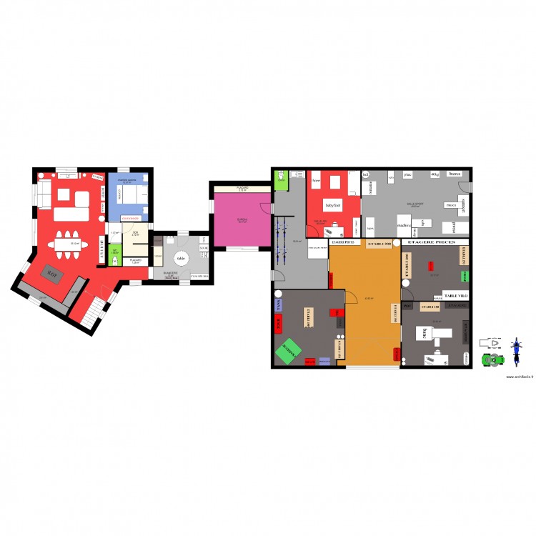 maison plancoet amenagé. Plan de 0 pièce et 0 m2