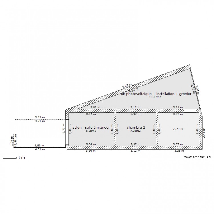 maison 2-3 coupe est. Plan de 0 pièce et 0 m2