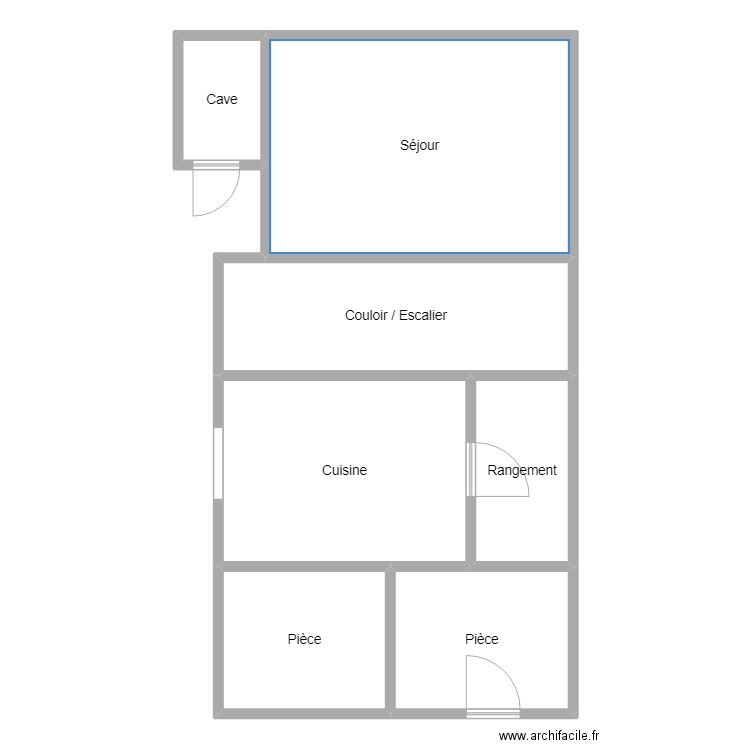 Magnin_REZ. Plan de 7 pièces et 170 m2