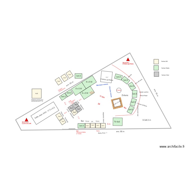 kermesse 5. Plan de 0 pièce et 0 m2