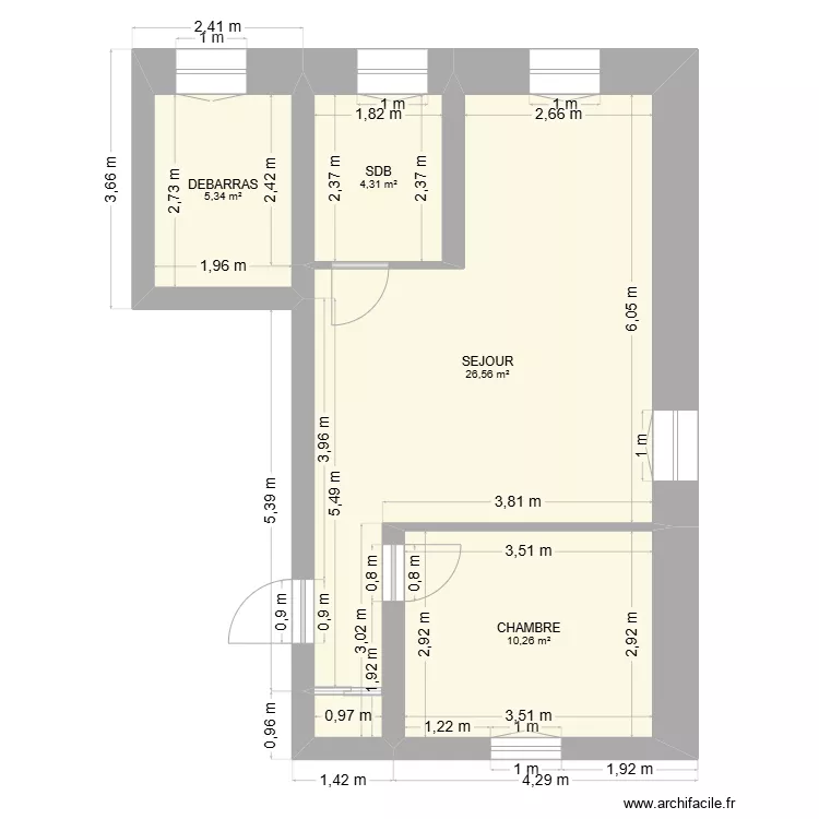 CASALONGA Octavie. Plan de 