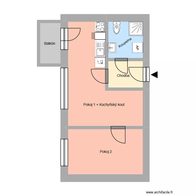 Kapitána Jasioka 742, byt 3. Plan de 9 et 158 m² Kapitána Jasioka 742, byt 3. Plan de 9 et 158 m²