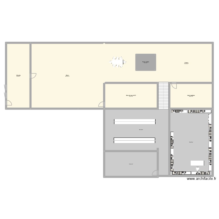 maison. Plan de 9 pièces et 526 m2