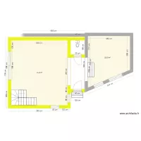 Vue plan rez projet extension V2 WWM02.25 Eghez&eacute;e