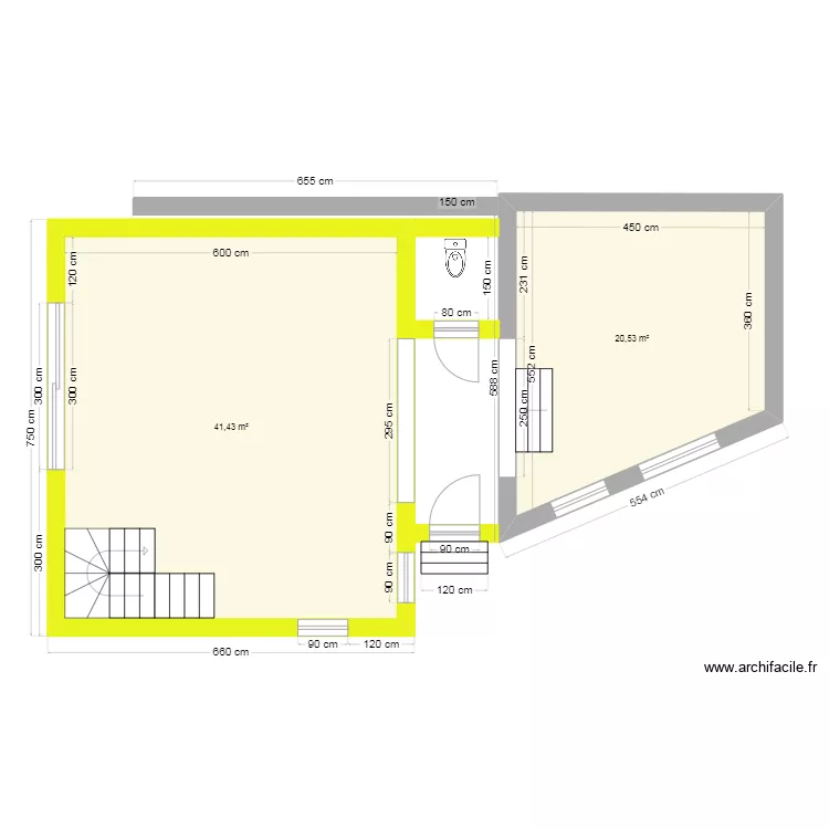 Vue plan rez projet extension V2 WWM02.25 Eghezée. Plan de Vue plan rez projet extension V2 WWM02.25 Eghezée. Plan de