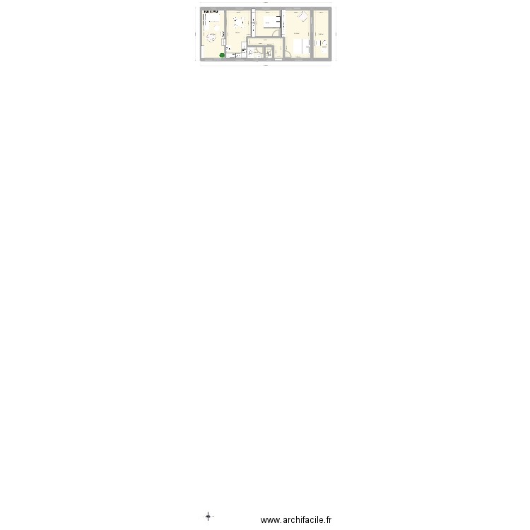 MAISON VUE FACADE OUEST. Plan de 9 pièces et 82 m2