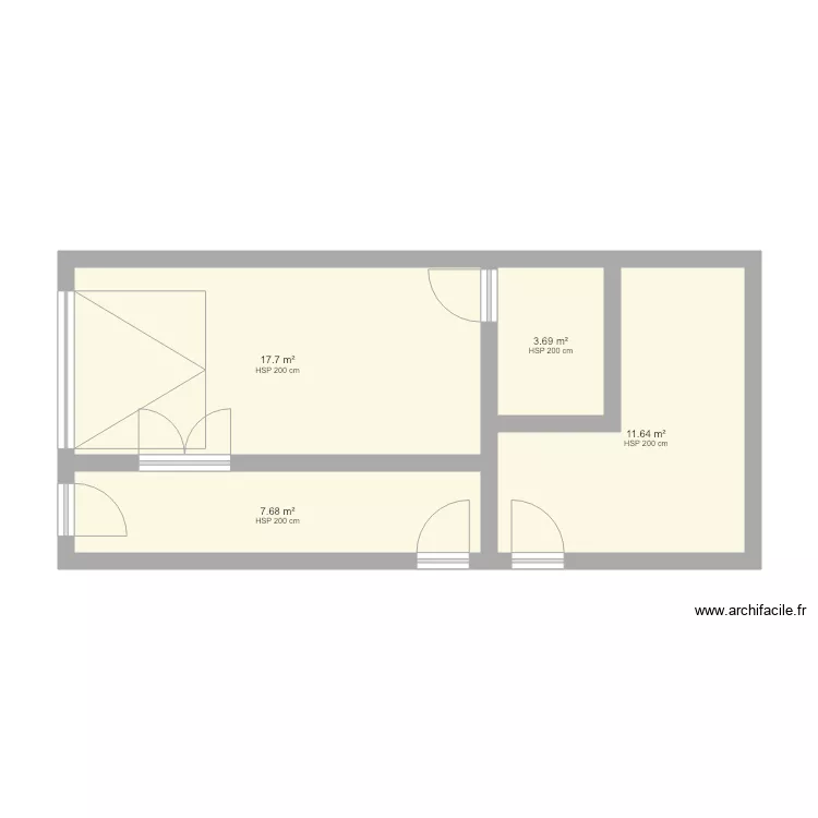 garage atelier. Plan de 