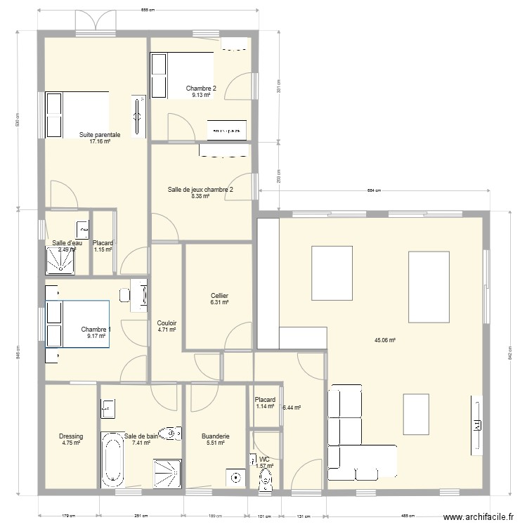 maison L 5. Plan de 0 pièce et 0 m2