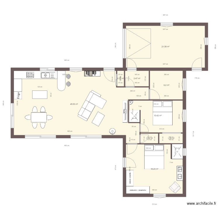 Projet maison Solerieux. Plan de 0 pièce et 0 m2