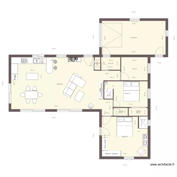 Projet maison Solerieux. Plan de 