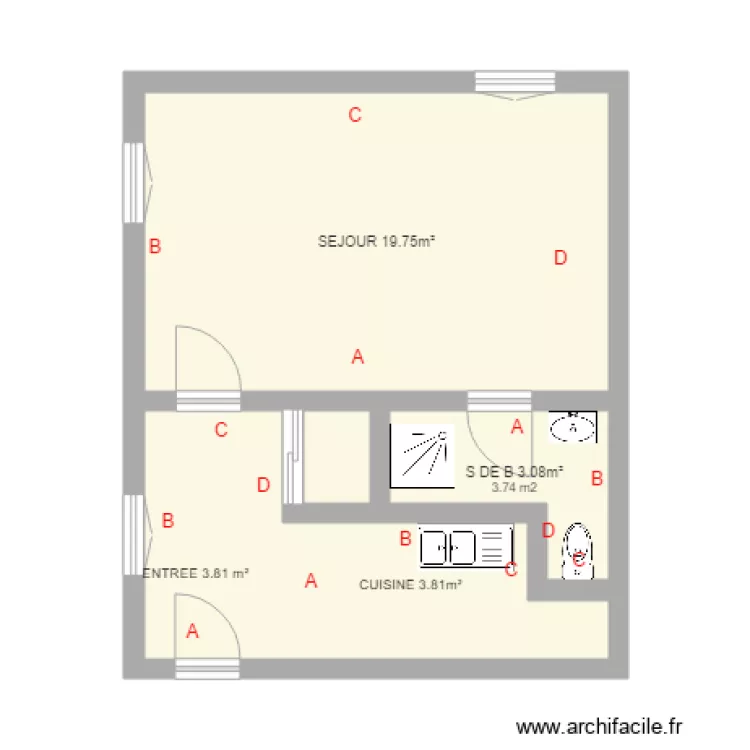 RECOLET RDJ G. Plan de 