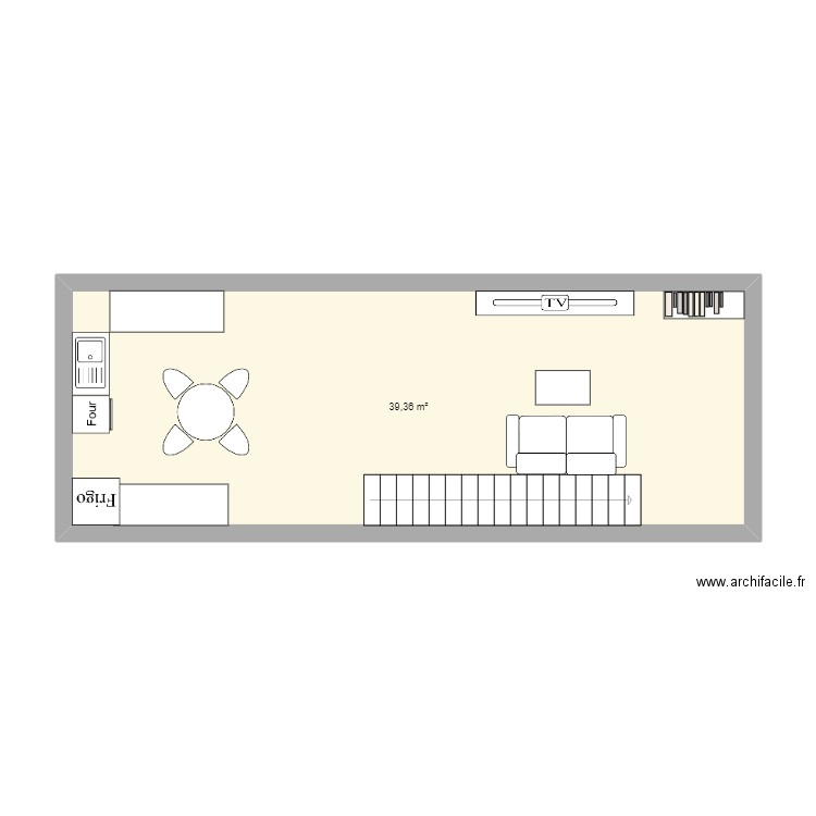 Salon. Plan de 0 pièce et 0 m2