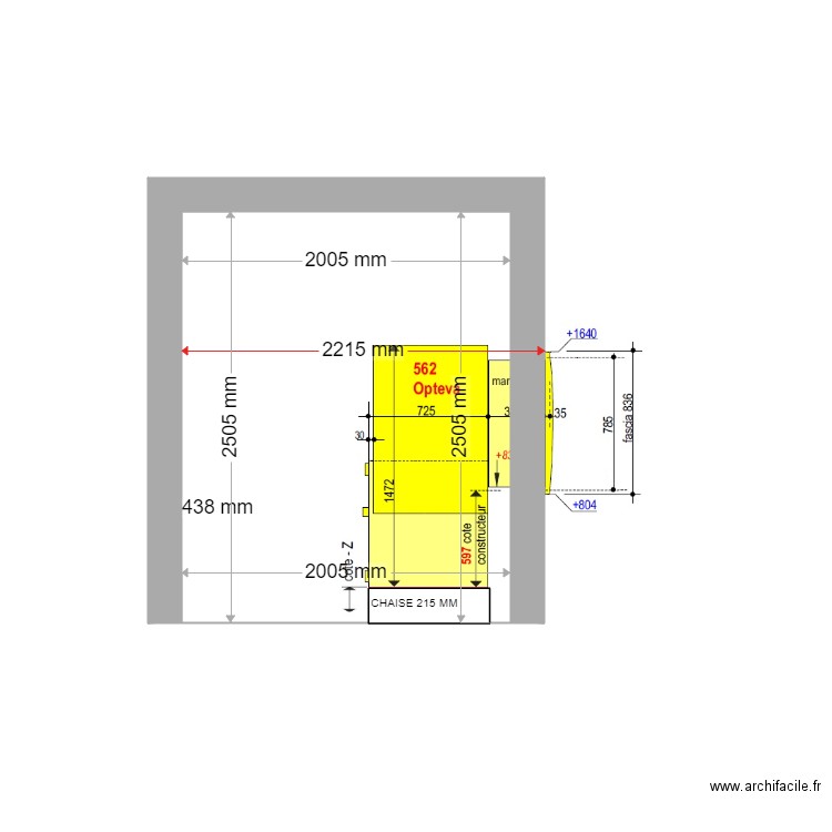 COUPE EXISTANT AVIA MARGUERITTES 562. Plan de 0 pièce et 0 m2