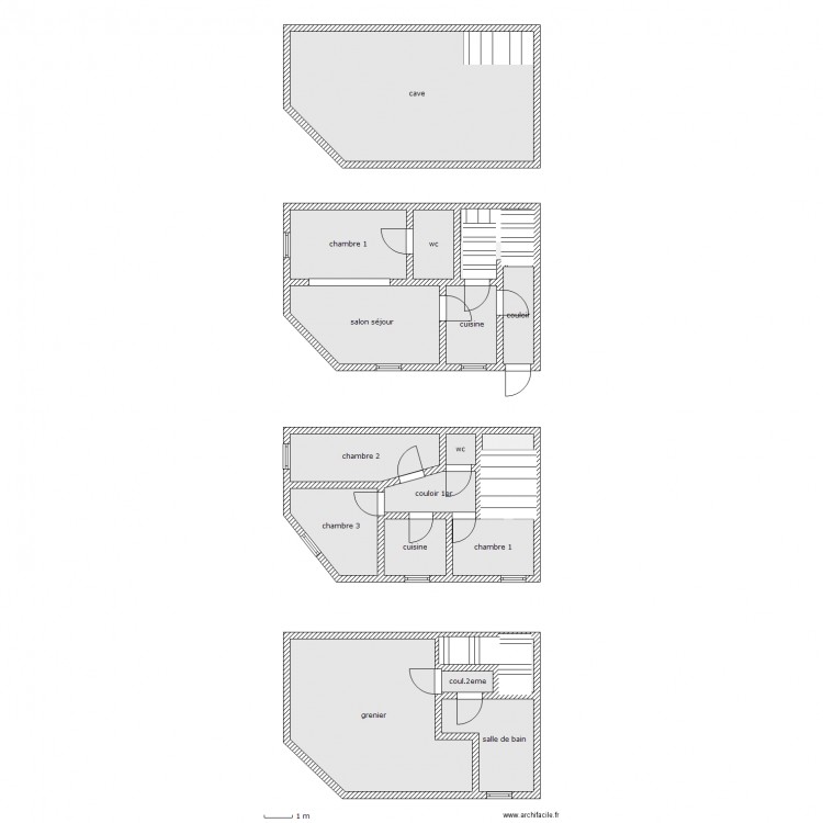 diviesti ensemble. Plan de 0 pièce et 0 m2