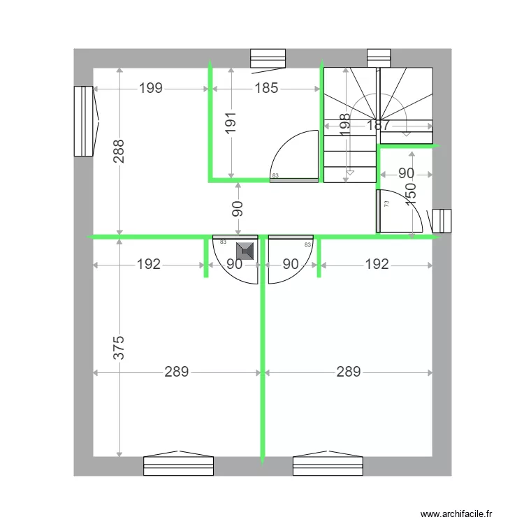 GIRAUD ETAGE CLOISONS. Plan de 