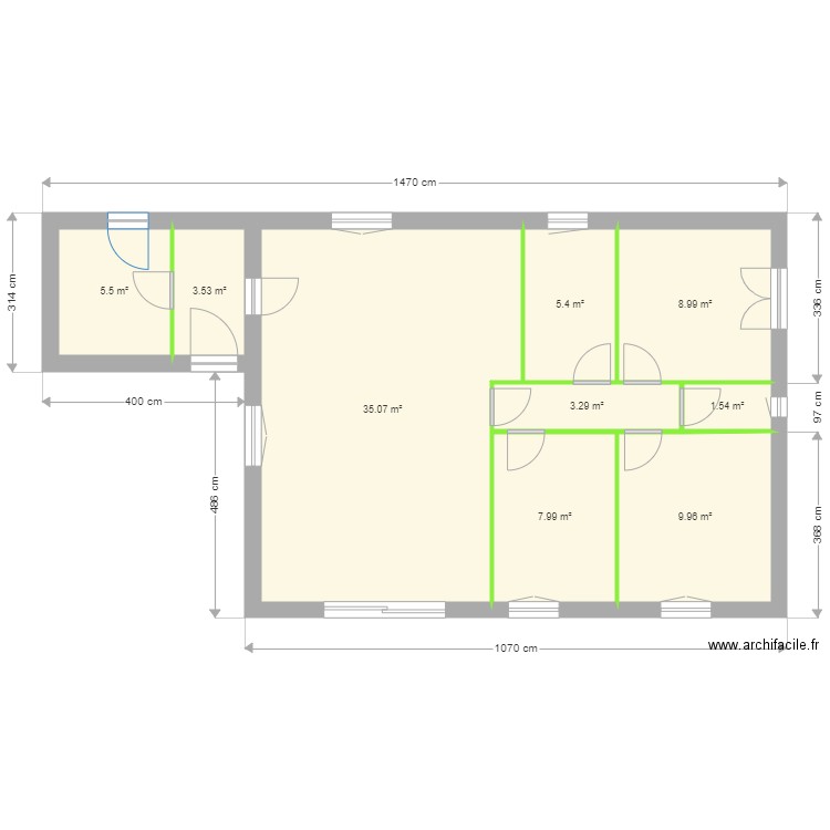 PHILIP RDC EXISTANT. Plan de 0 pièce et 0 m2