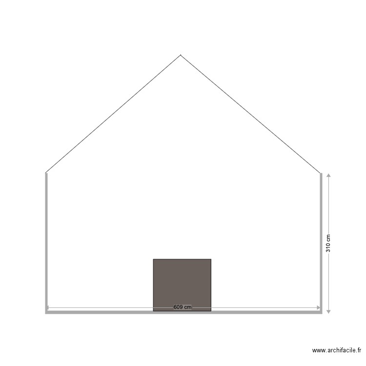 facade grange laterale . Plan de 0 pièce et 0 m2