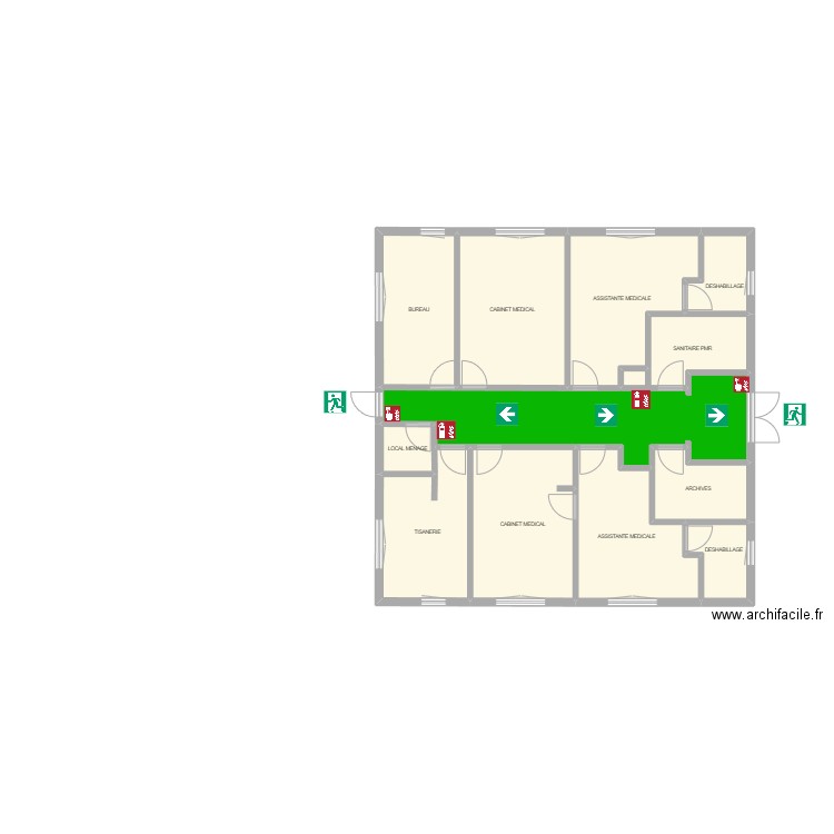 ASSTV chauvigny. Plan de 12 pièces et 160 m2