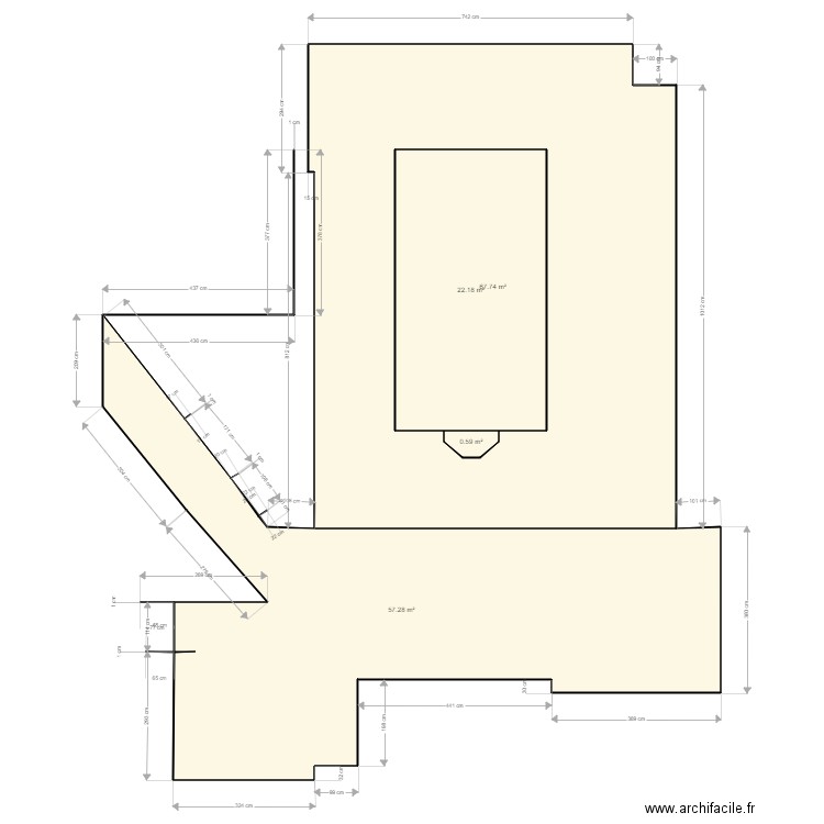 astrou maureillas. Plan de 4 pièces et 171 m2