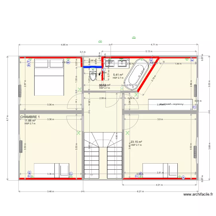 VERDUN 1er etage VERSION 3. Plan de 