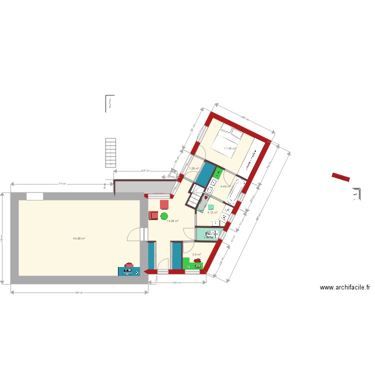 extension bourdeix 2018. Plan de 0 pièce et 0 m2