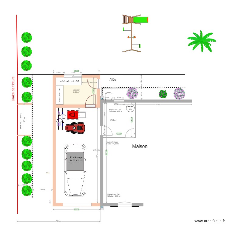Carport Phil 7b. Plan de 0 pièce et 0 m2