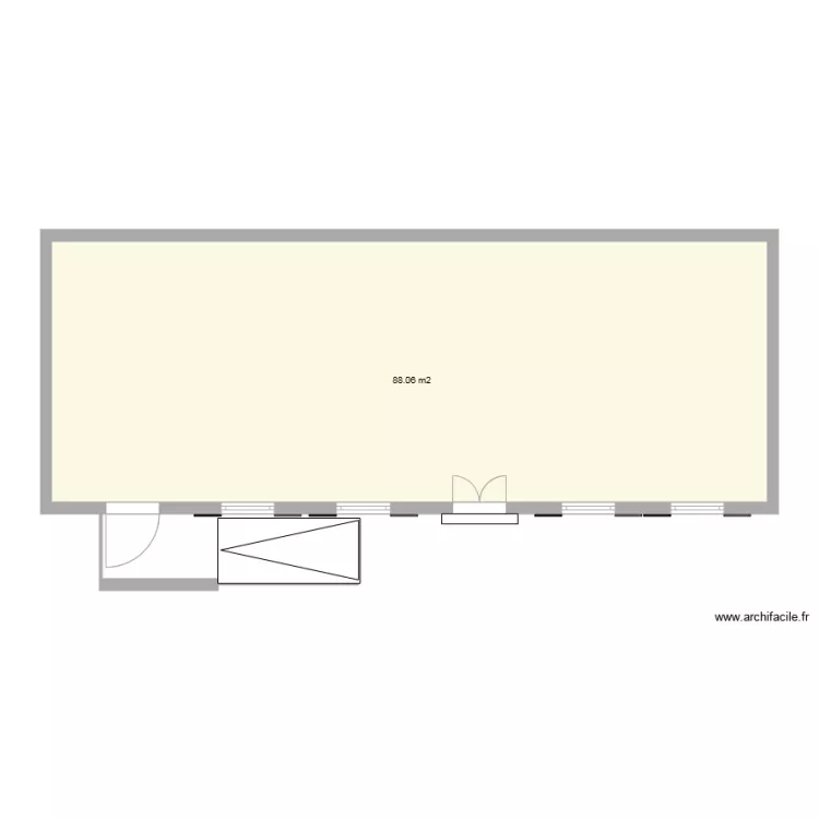 D&eacute;pot pain. Plan de 