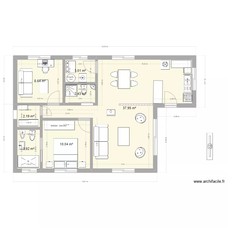 Maison Riv. Plan de 