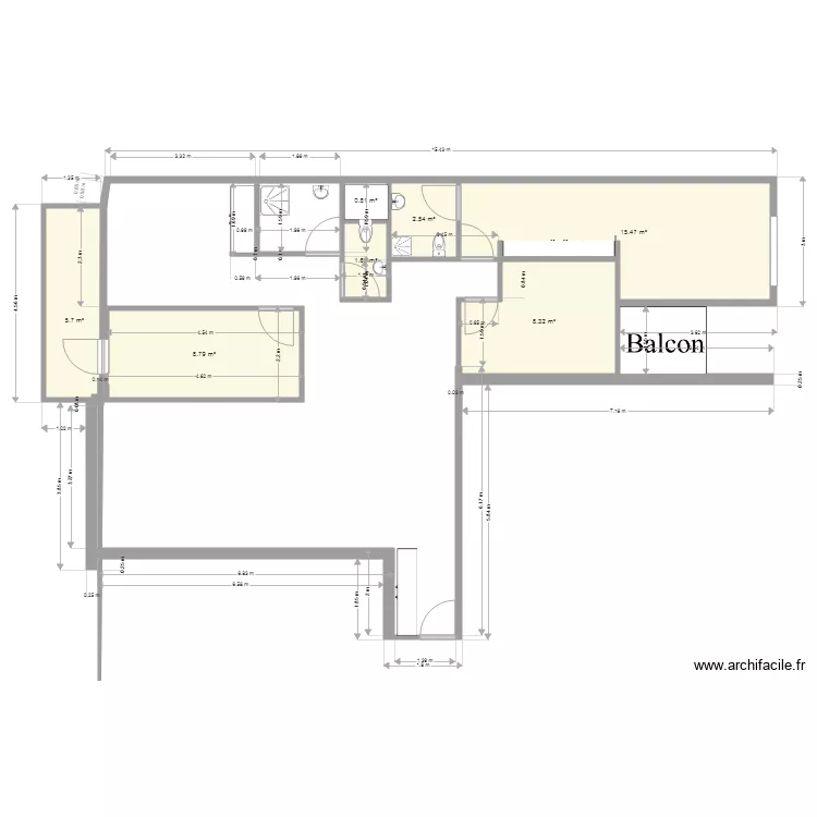 maison. Plan de 