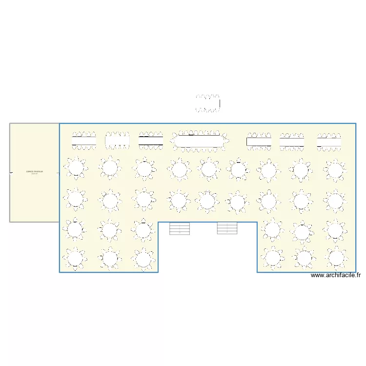 tente mariage V1. Plan de 