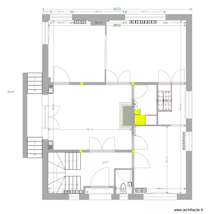 Enghien rez de chaussée plan initial . Plan de Enghien rez de chaussée plan initial . Plan de