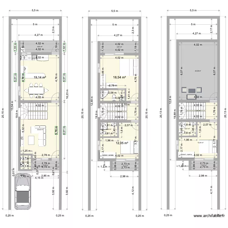 Sci StJo 100m2 . Plan de 