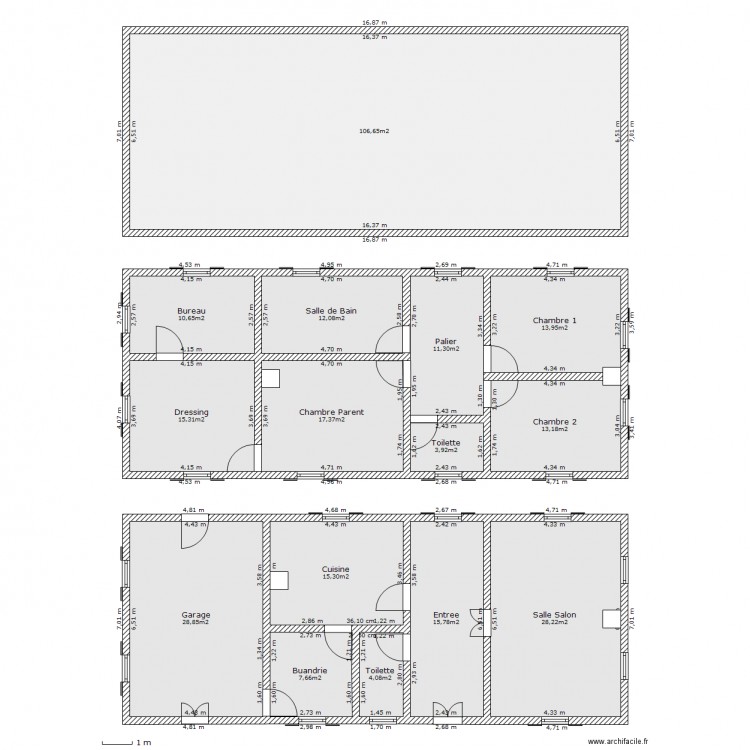 Maison de Maitre. Plan de 0 pièce et 0 m2
