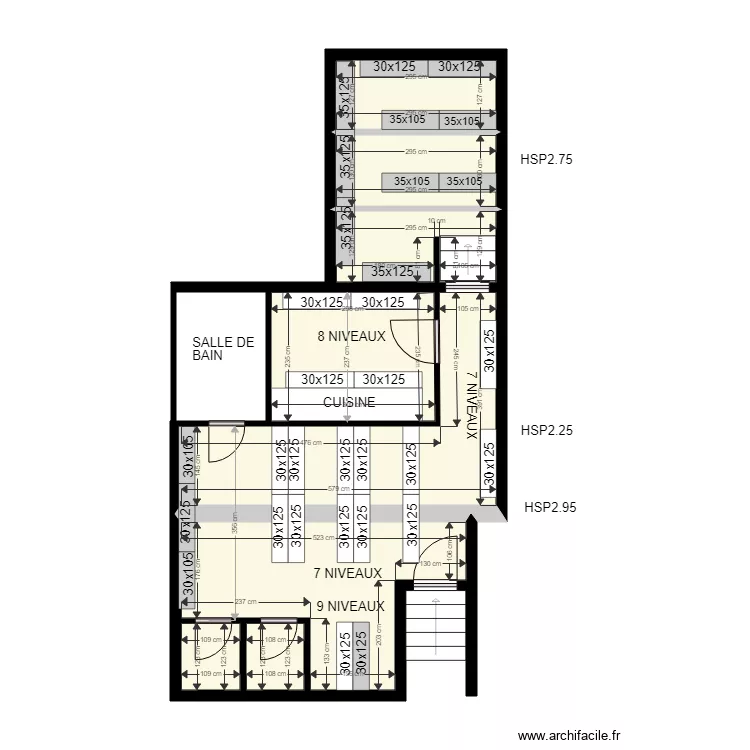 ETUDE FIORUCCI. Plan de 