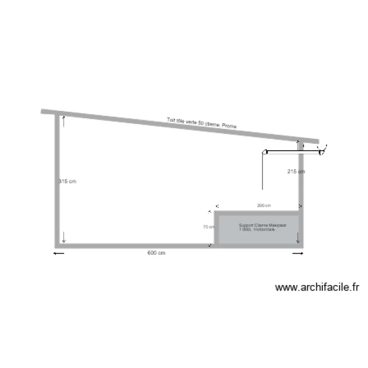 Garage 2 cot&eacute; Est. Plan de 