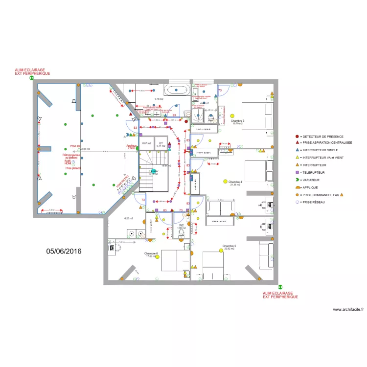 Champforey Etage. Plan de 