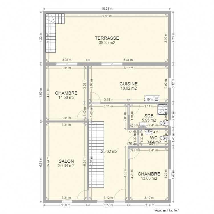 Plan 17 09 15 terrain Houanet. Plan de 0 pièce et 0 m2