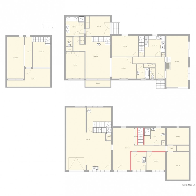 Maison PG 1. Plan de 0 pièce et 0 m2