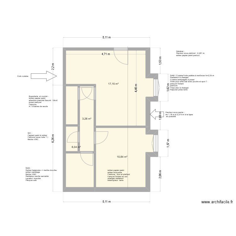 Appartement 2PIMMO. Plan de 4 pièces et 37 m2