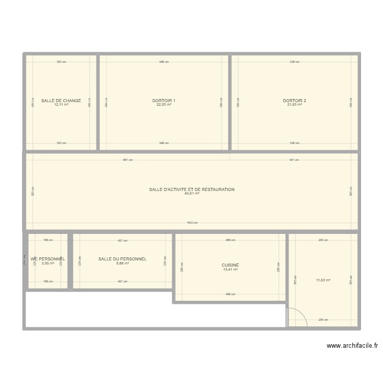 MORNE PITAULT R-1. Plan de 8 pièces et 140 m2