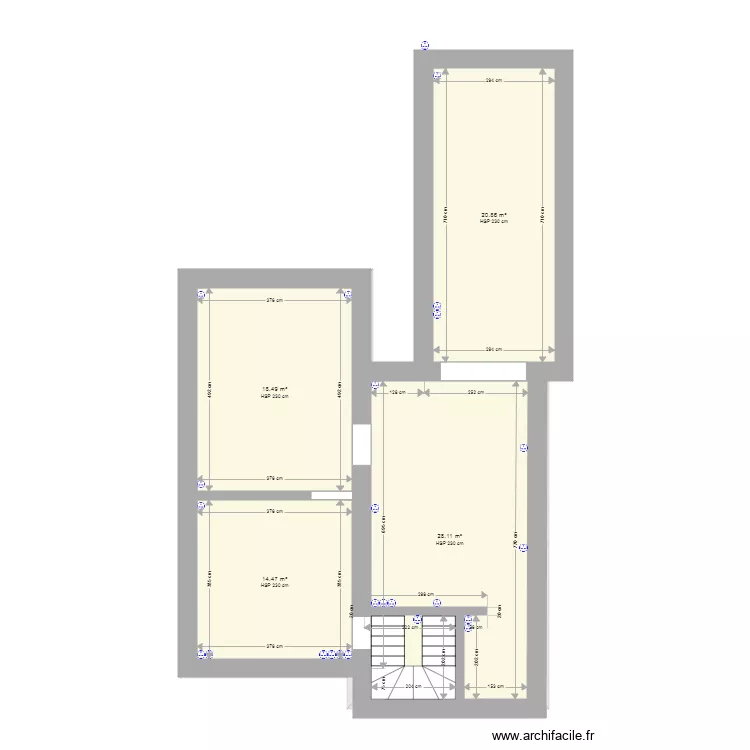 59 CHARLES PIARD. Plan de 