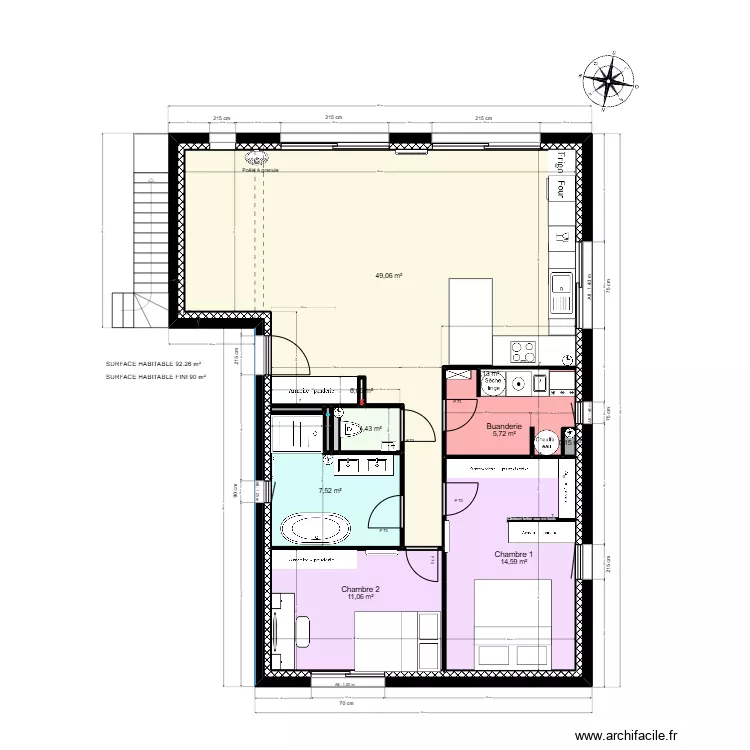 MAISON RDC. Plan de 